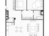 Схема квартиры в проекте "Artisan"- #1641430720