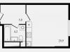 Схема квартиры в проекте "Балтийский"- #1842335246
