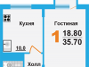 Схема квартиры в проекте "Борисоглебское-2"- #1137213227