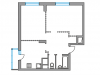 Схема квартиры в проекте "Бригантина"- #265813026