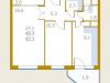 Схема квартиры в проекте "Брусчатый поселок"- #2037619173