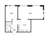 Схема квартиры в проекте "Бунинские луга"- #280054434