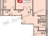 Схема квартиры в проекте "Бутовские Аллеи"- #1924107258