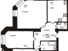 Схема квартиры в проекте "Чкаловский"- #1417861212