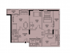Схема квартиры в проекте "Цветной Бульвар"- #690417944