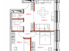 Схема квартиры в проекте "D1"- #291763816