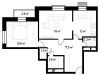 Схема квартиры в проекте "Дом на Изумрудной"- #989541974
