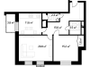 Схема квартиры в проекте "Дом на Изумрудной"- #693959791