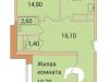 Схема квартиры в проекте "Дом у реки"- #1275505240