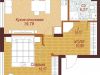 Схема квартиры в проекте "Дубровка"- #1225889638