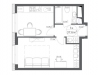 Схема квартиры в проекте "Эко Видное 2.0"- #1317158430