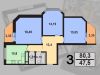 Схема квартиры в проекте "Губернатор"- #2077291673