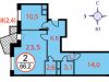 Схема квартиры в проекте "Ирис"- #1018255391