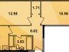 Схема квартиры в проекте "Калейдоскоп"- #168811875