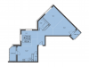 Схема квартиры в проекте "Квартал 3"- #2135295648