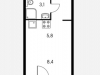 Схема квартиры в проекте "Лефортово парк"- #1360953913