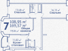 Схема квартиры в проекте "Лермонтовский"- #716299699