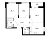 Схема квартиры в проекте "Левобережный"- #576481632