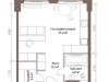 Схема квартиры в проекте "Loft Park (Лофт парк)"- #983749353