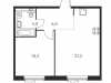 Схема квартиры в проекте "Люблинский парк"- #2097445915