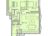 Схема квартиры в проекте "Maison Rouge"- #1237956815