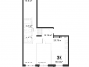 Схема квартиры в проекте "Мамонтовский"- #1065308331