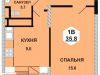 Схема квартиры в проекте "Маяковский"- #31639705