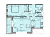 Схема квартиры в проекте "Миниполис Дивное"- #1615479864