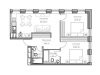 Схема квартиры в проекте "Mitte"- #6420153