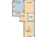 Схема квартиры в проекте "Московская, 21"- #191052943