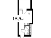 Схема квартиры в проекте "My Space на Фрезерной"- #1227342903