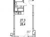 Схема квартиры в проекте "на Расковой"- #1416437907
