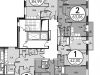 Схема квартиры в проекте "на Сходненской"- #1744606308