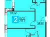 Схема квартиры в проекте "Никольский квартал"- #482756876