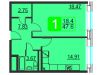 Схема квартиры в проекте "Никольский квартал"- #1429666429
