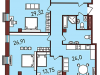 Схема квартиры в проекте "Новая Пресня"- #1796586069