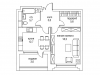 Схема квартиры в проекте "Оливковый дом"- #630010552
