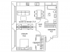 Схема квартиры в проекте "Оливковый дом"- #1084487091