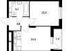 Схема квартиры в проекте "Оранж Парк"- #1445545006