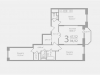Схема квартиры в проекте "Первый клубный"- #1128865763