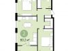 Схема квартиры в проекте "Первый квартал"- #1100827399