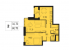 Схема квартиры в проекте "Преображение"- #1012036113