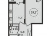 Схема квартиры в проекте "Прокшино"- #62044162