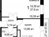 Схема квартиры в проекте "Радужный"- #972658713