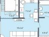 Схема квартиры в проекте "Речные просторы (Саврасово парк)"- #38253870