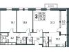 Схема квартиры в проекте "Резиденции архитекторов"- #1858528331