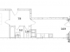 Схема квартиры в проекте "Резиденция Май"- #898487492