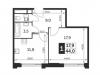 Схема квартиры в проекте "Рихард"- #368895474