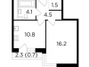 Схема квартиры в проекте "RiverSky"- #1572643905