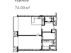 Схема квартиры в проекте "RozaRossa (РозаРосса)"- #316386563
